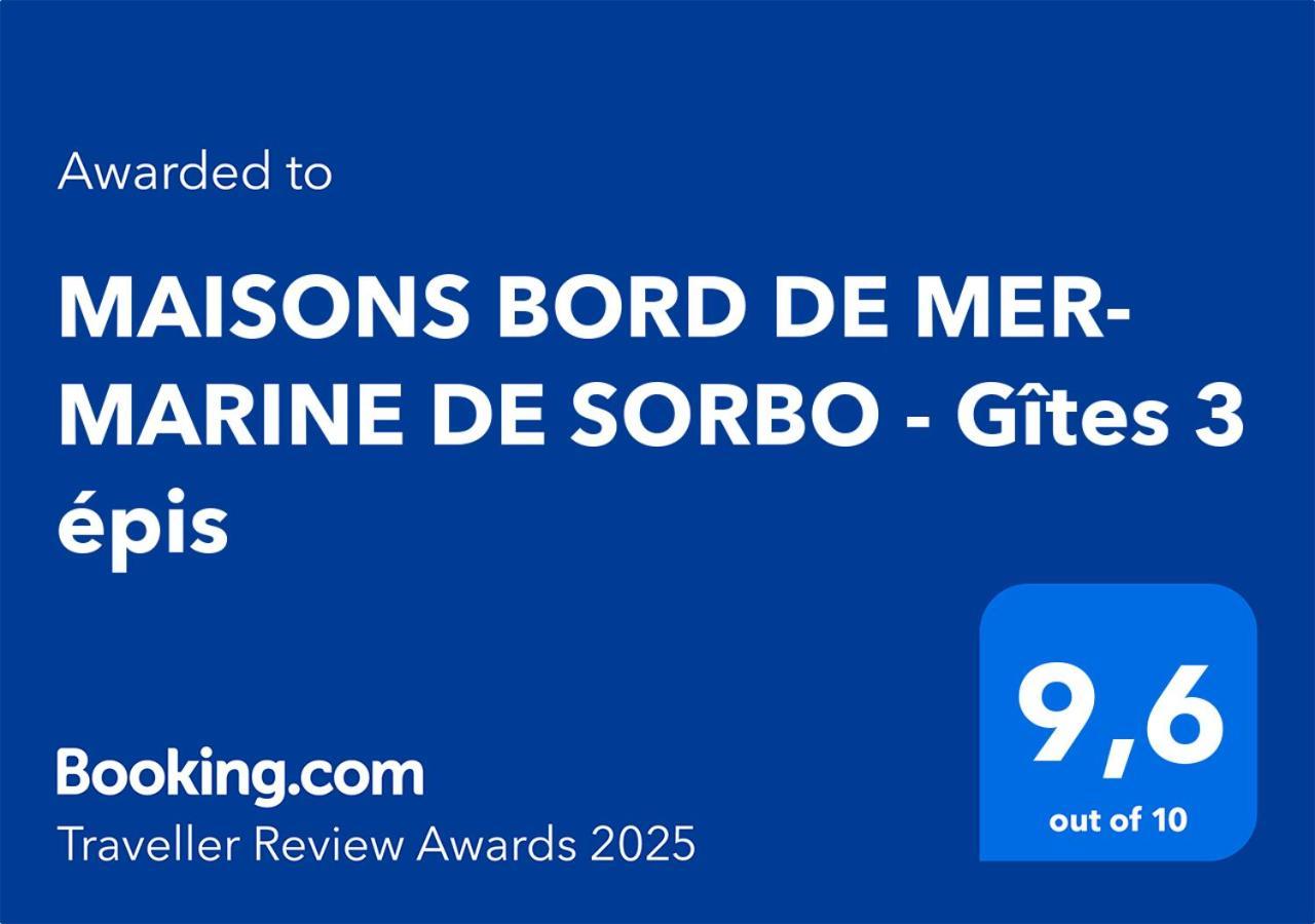 Maisons Bord De Mer- Marine De Sorbo - Gites 3 Epis Pinarellu Exterior foto